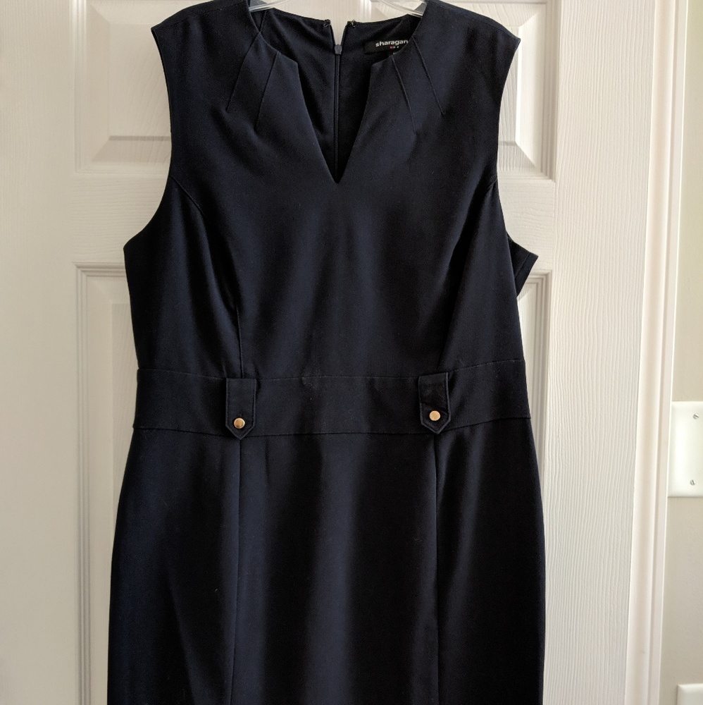 Blue v neck dress